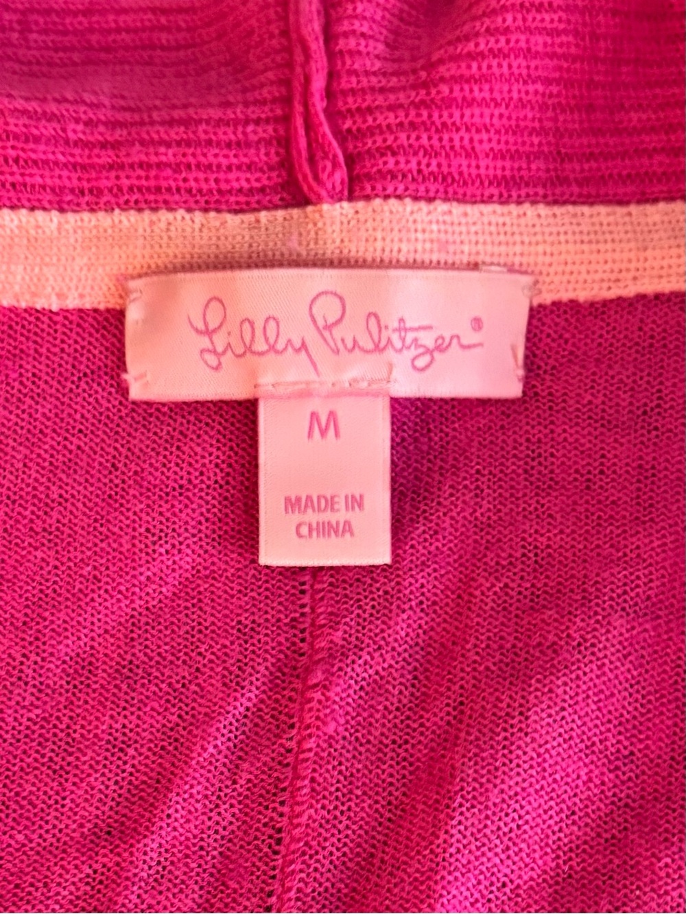 Pretty Fuchsia Fringe Open Cardigan - Picture 7 of 10